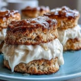 Dandelion Honey Scones Clotted Cream