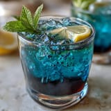 U.S. visually stunning, color-changing Butterfly Pea Flower Lemonade with purple hues.