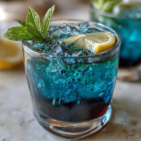 U.S. visually stunning, color-changing Butterfly Pea Flower Lemonade with purple hues.