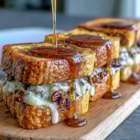 Warm and comforting Mexican bread pudding with cinnamon, piloncillo, and raisins, baked until golden and bubbling with melted cheese.