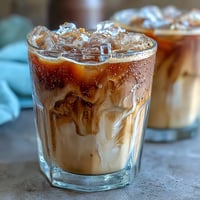 A creamy iced espresso drink with brown sugar syrup and oat milk, shaken until frothy and served over ice.